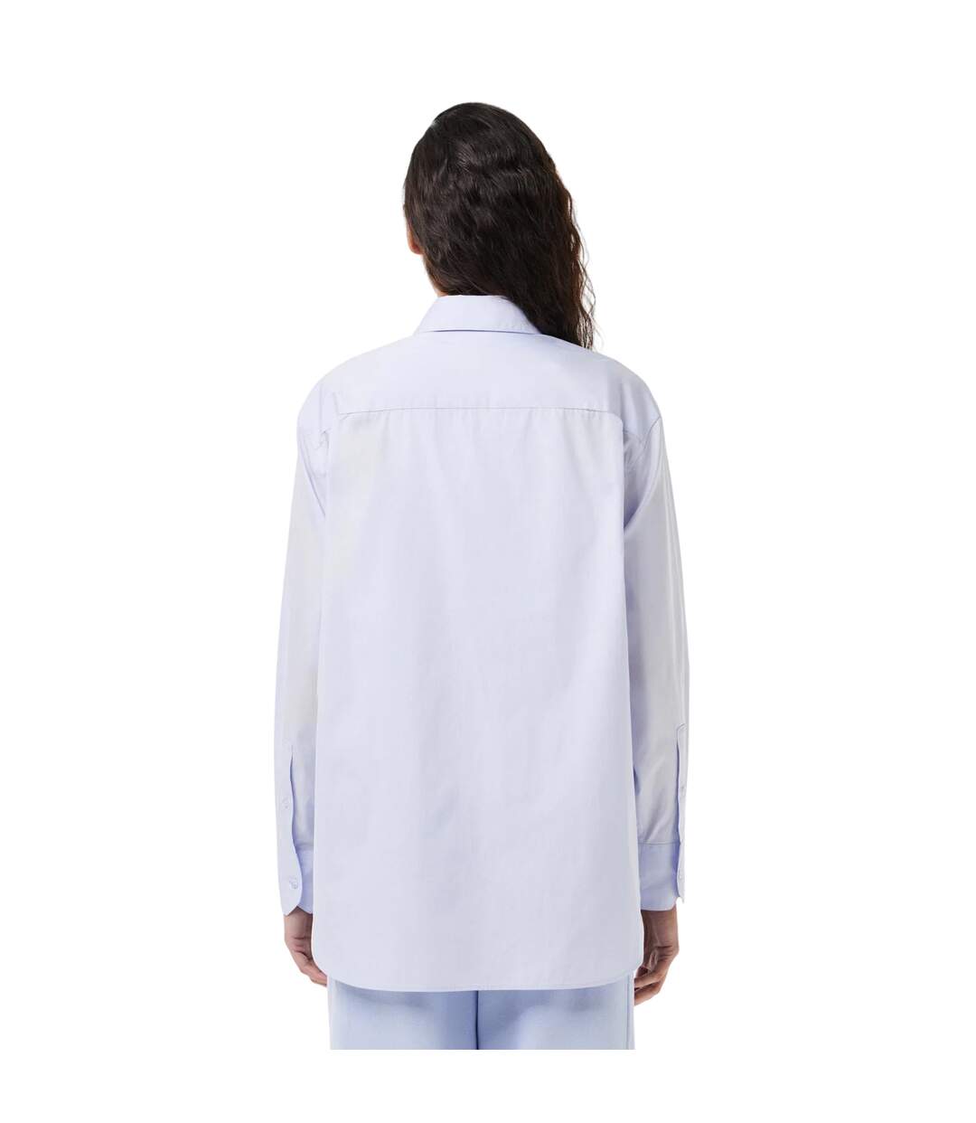 Chemise Manches Longues Motif/style Logo Femme Bleu Clair Lacoste-3
