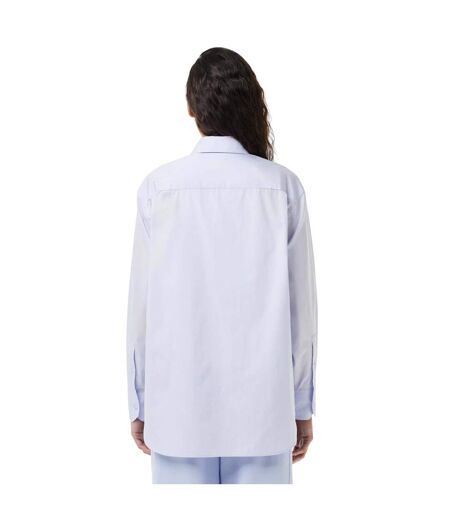 Chemise Manches Longues Motif/style Logo Femme Bleu Clair Lacoste