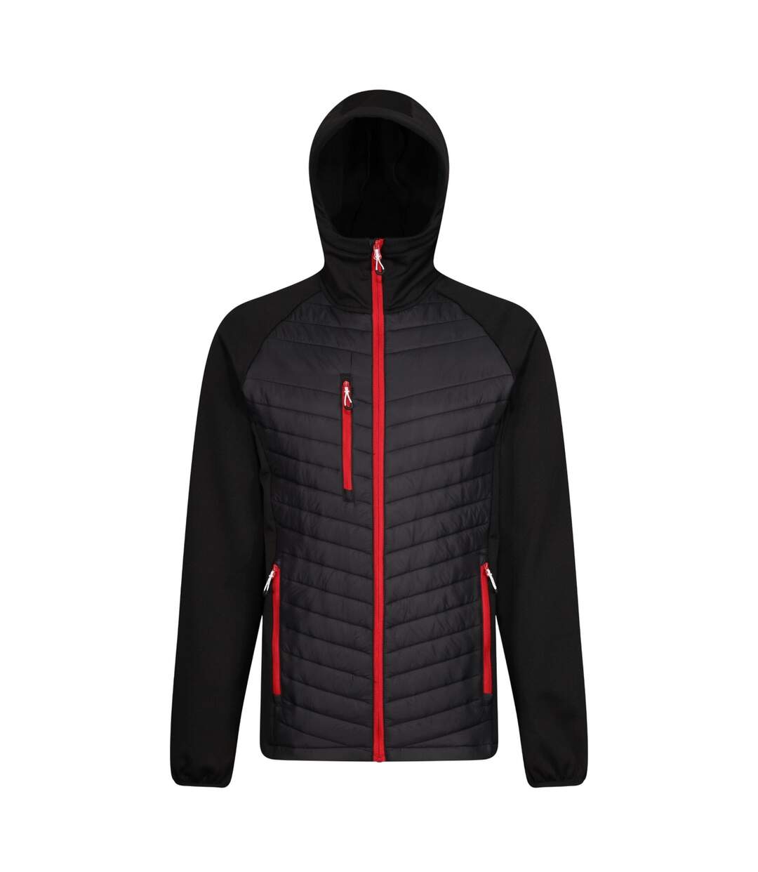 Veste Navigate Hybrid Homme Noir Rouge Classique Regatta-1