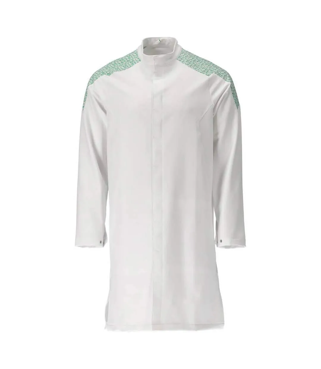 Mens Smock Food & Care Full Apron 4xl White Grass Green Mascot-1