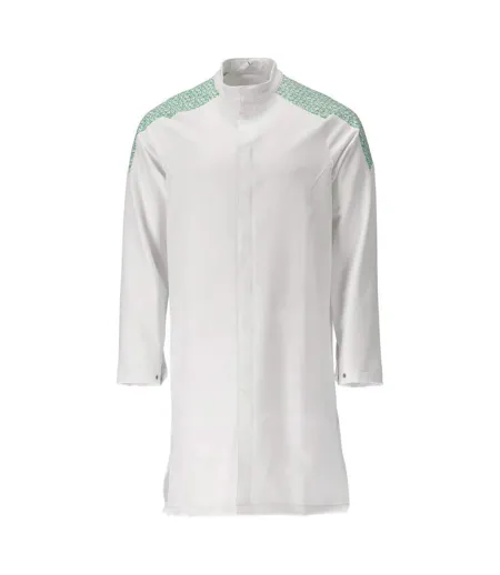 Mens Smock Food & Care Full Apron 4xl White Grass Green Mascot