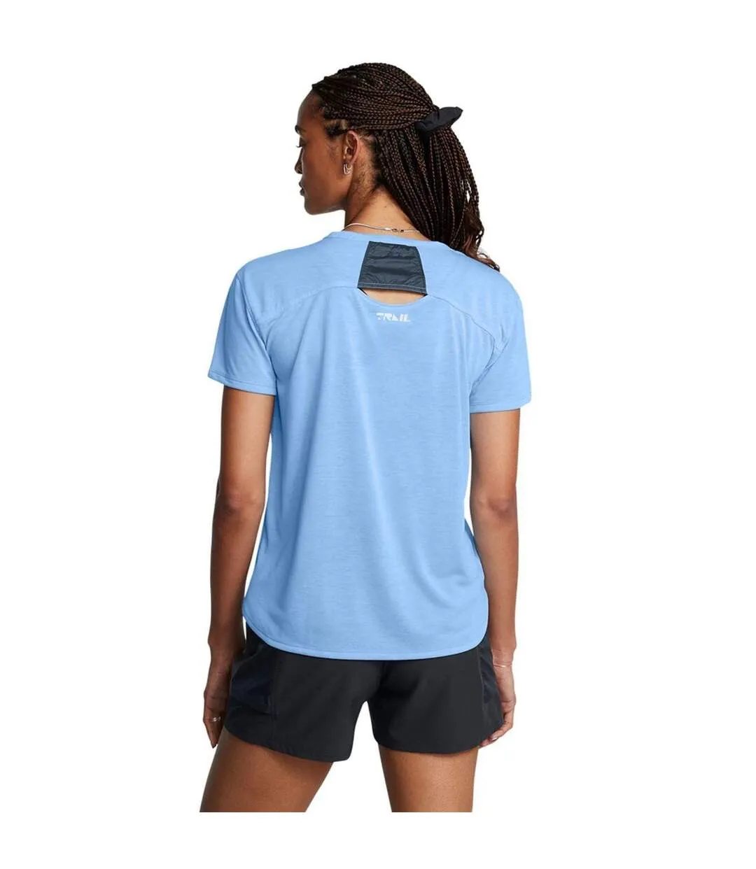 Womens/ladies Launch T-shirt Blue Under Armour-2