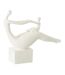 Statuette Maman Avec Enfant Moderne 29cm Blanc-1
