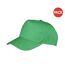 Lot de 2  casquettes boston adulte vert pomme Result