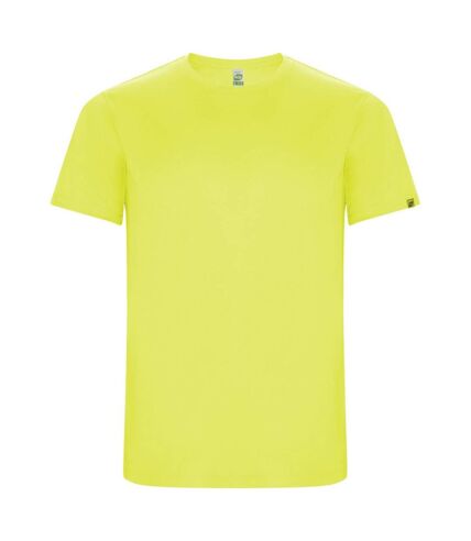 Roly Mens Imola Short-Sleeved Sports T-Shirt (Fluro Yellow)