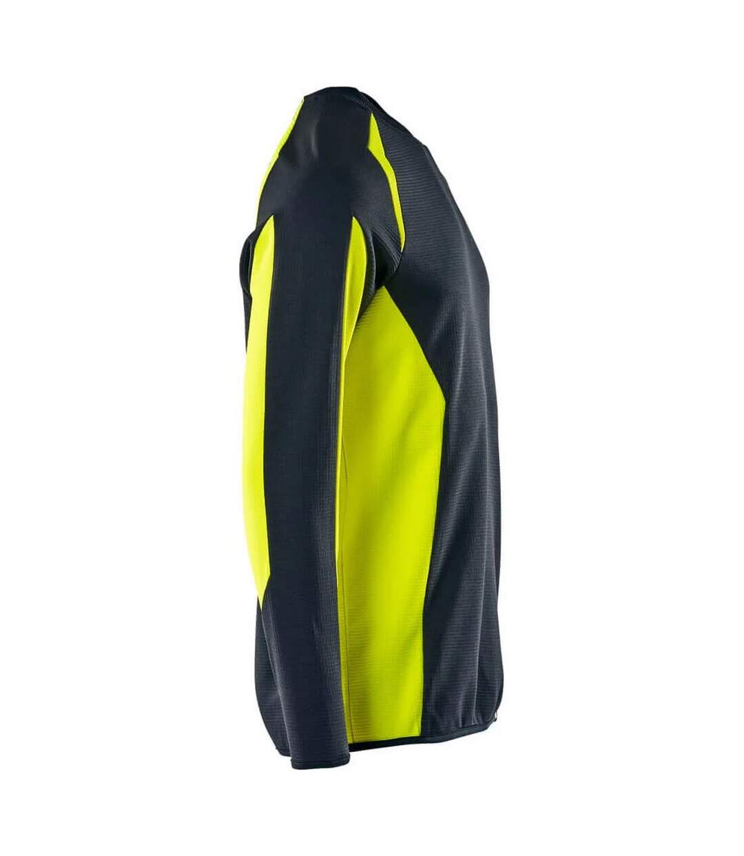 Mens Accelerate Safe Sweatshirt Dark Navy Hi Vis Yellow Mascot-3