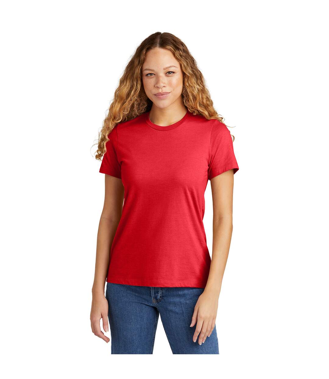 T-shirt softstyle cvc femme rouge Gildan-3