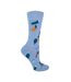 1 Pack Novelty Cotton Blue Vegetable Vegan Socks-1