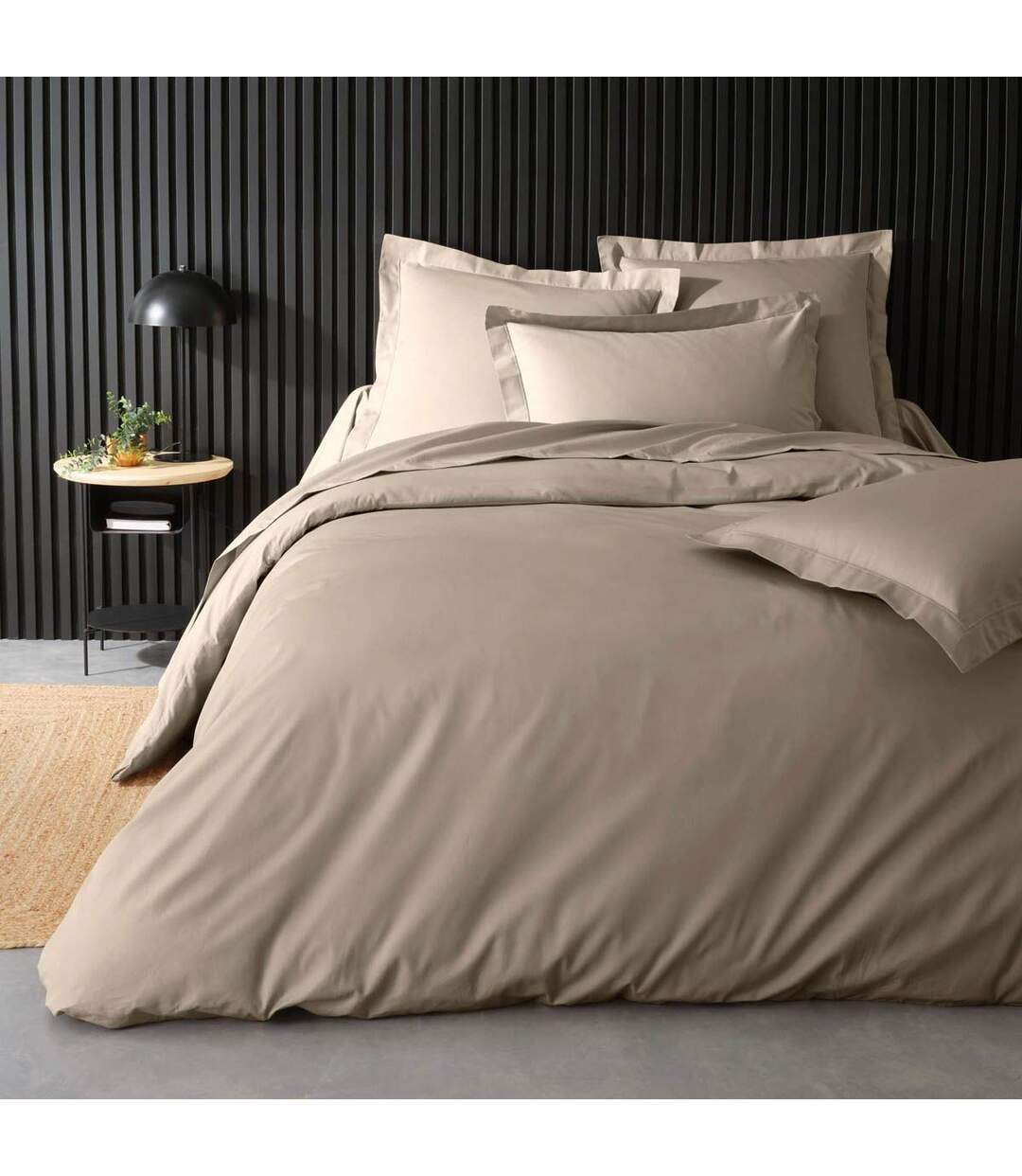 Taie de Traversin Percaline 85x185cm Sable-4