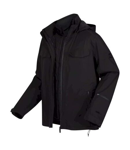 Mens Britely Torch 3 In 1 Waterproof Jacket Black Regatta