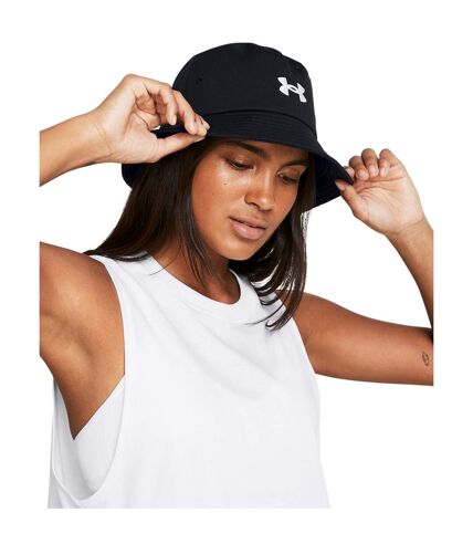 Under Armour Unisex Adult Blitzing Logo Bucket Hat (Black/White) - UTRW9979