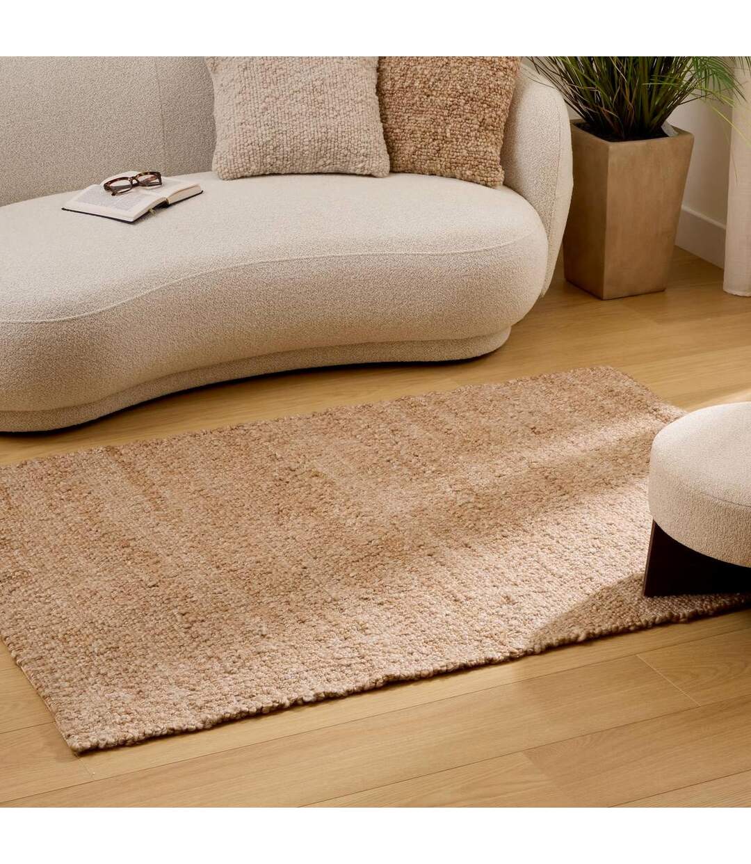 Tapis Effet Laine Volna 118x170cm Camel-4