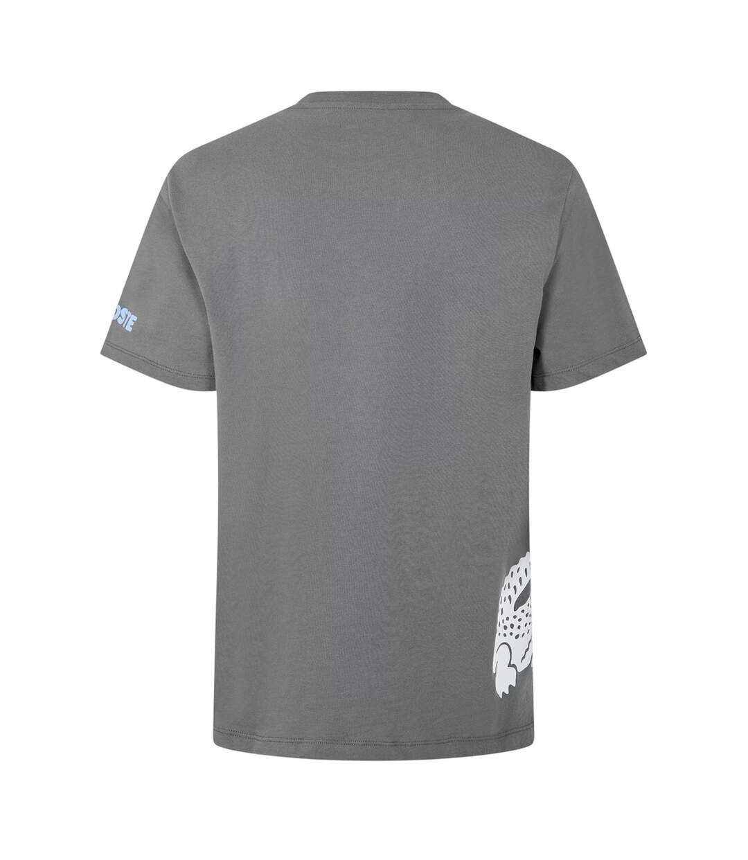 Haut De Pyjama Manches Courtes Motif/style Imprimé Au Dos Homme Gris Lacoste-3