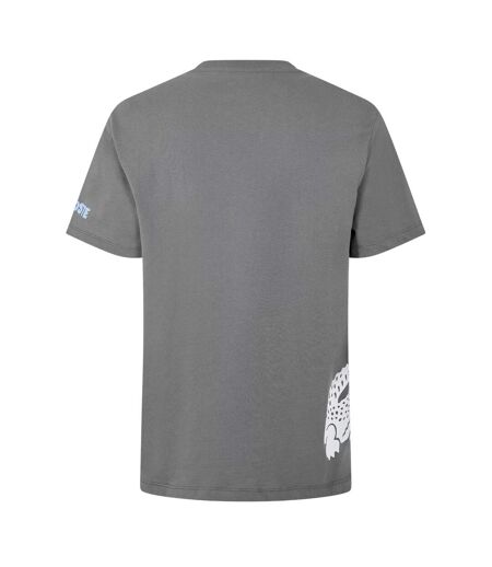 Haut De Pyjama Manches Courtes Motif/style Imprimé Au Dos Homme Gris Lacoste