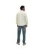 Mens Plain Denim Collared Long-sleeved Shirt Ecru Jack And Jones-3