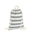 Nautical Drawstring Bag One Size Natural Grey Westford Mill-1