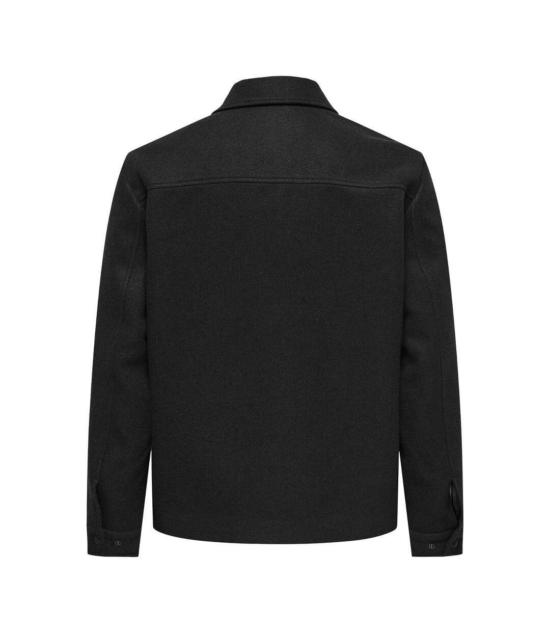 Veste noir homme only & sons ponnor-2
