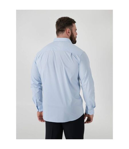 D555 Chemise Extensible Manches Longues Oliver Homme Bleu Ciel Duke