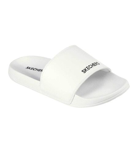 Mens Sidelines 2 Lightweight Sliders White Black Skechers