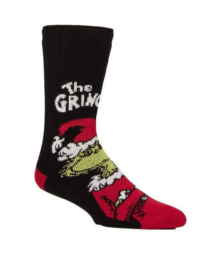 Mens Thermal Grinch Patterned Christmas Socks