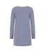 Tunique Motif/style Bleu / Blanc Femme Lilas Foncé Lazy Jacks-4