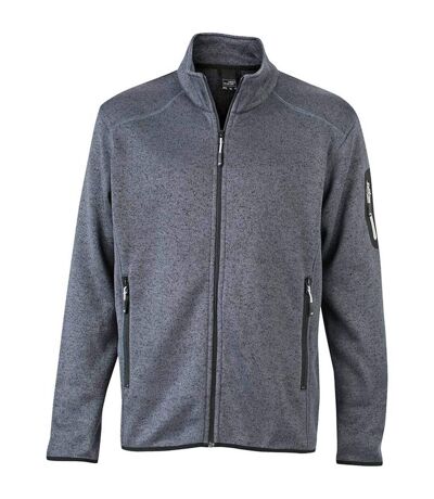 Veste zippée polaire - homme - JN762 - gris foncé