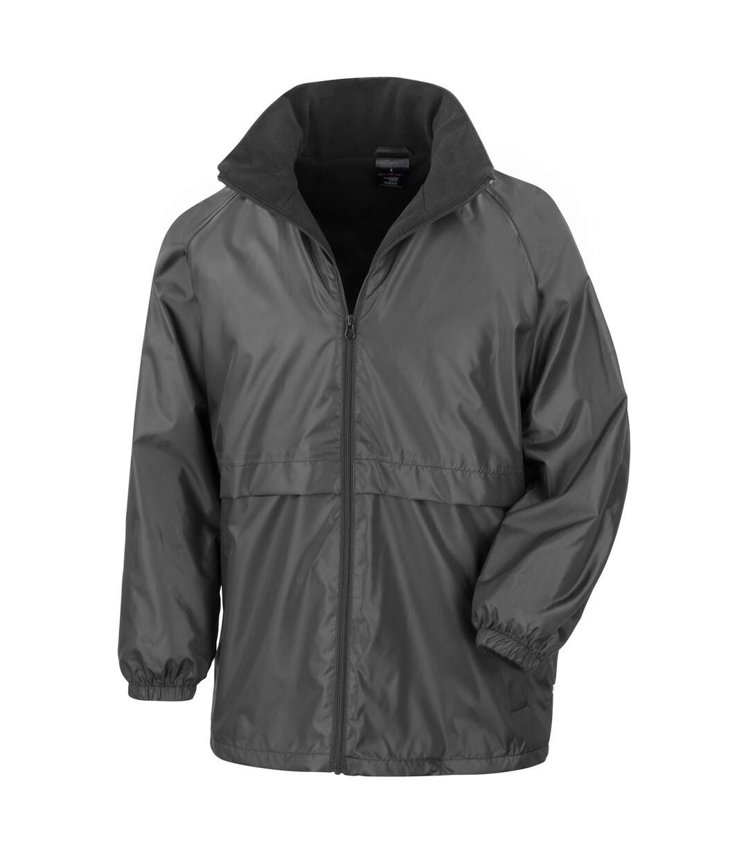 Result Mens Core Adult DWL Jacket (With Fold Away Hood) (Black) - UTBC896-1