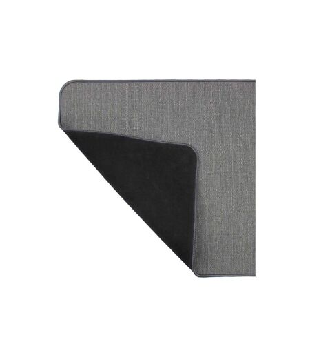 Tapis Déco Tissé Uni Manea 45x120cm Gris