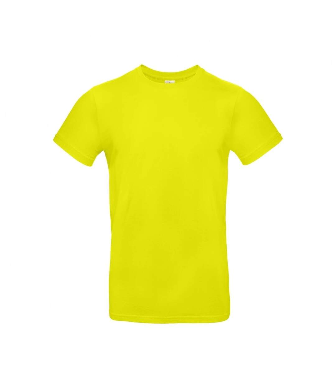 T-shirt homme jaune fluo B&C