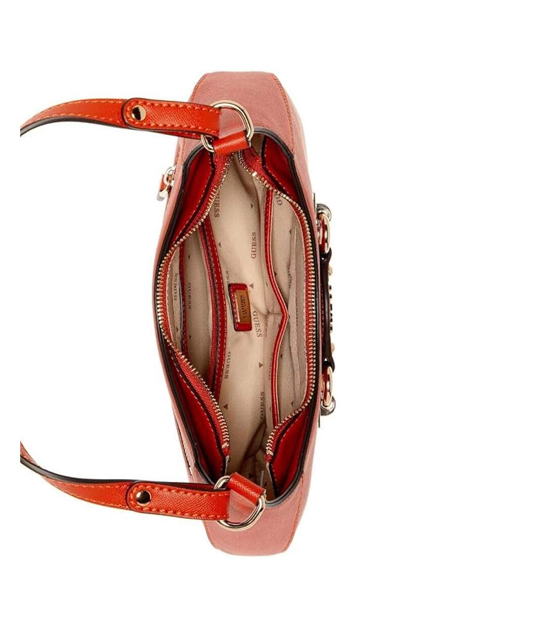 Sac à main orange femme guess mimina-2