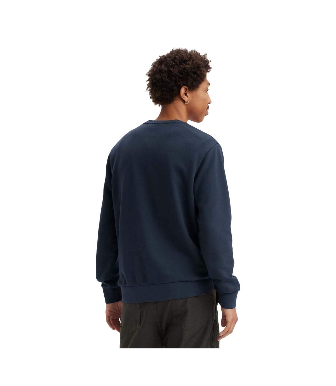 Sweat Manches Longues Style Facteur Homme Bleu Marine Levis-3
