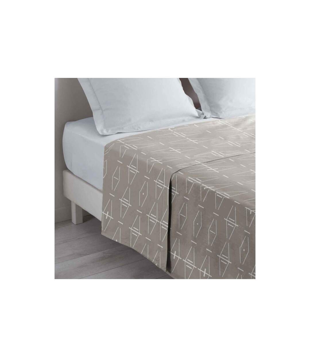 Drap Plat en Coton Aristide 180x290cm Naturel