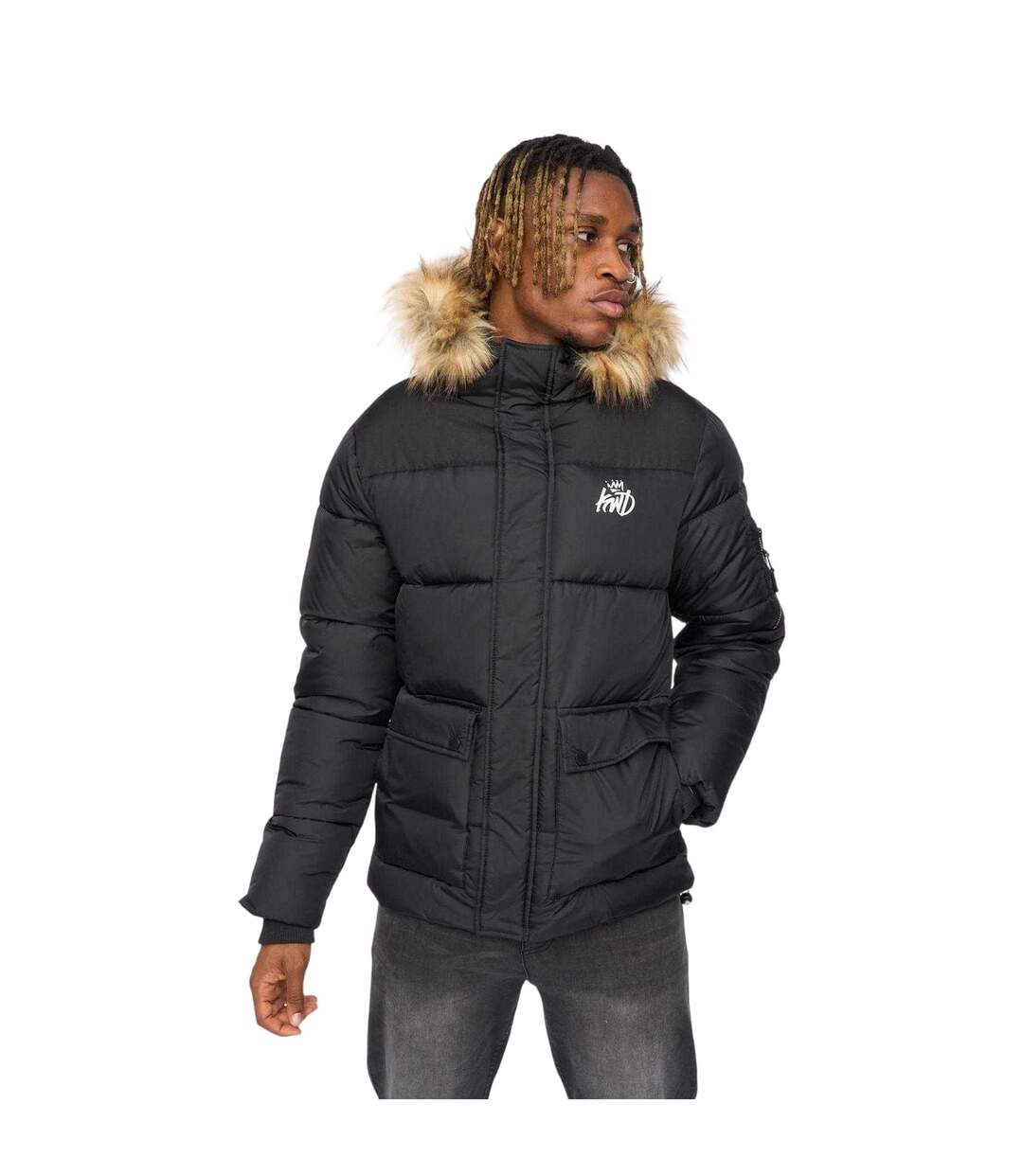 Parka Curvlay Homme Noir Kings Will Dream-2