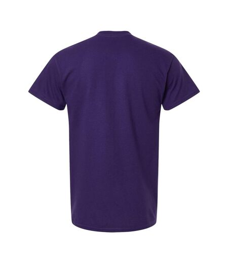 Unisex Adult Heavy Cotton T-shirt Fan Dark Purple Gildan