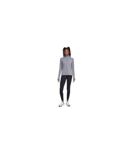 Haut Manches Longues Course À Pied Motif/style Swoosh Femme Gris Nike