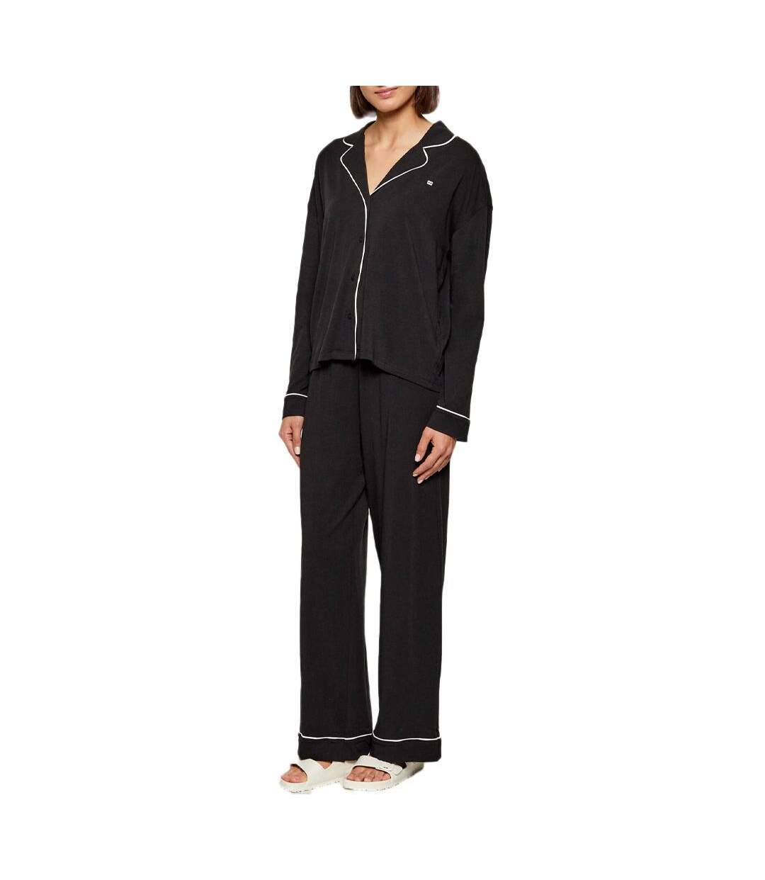 Pyjama noir femme tommy hilfiger uw0uw06142-1