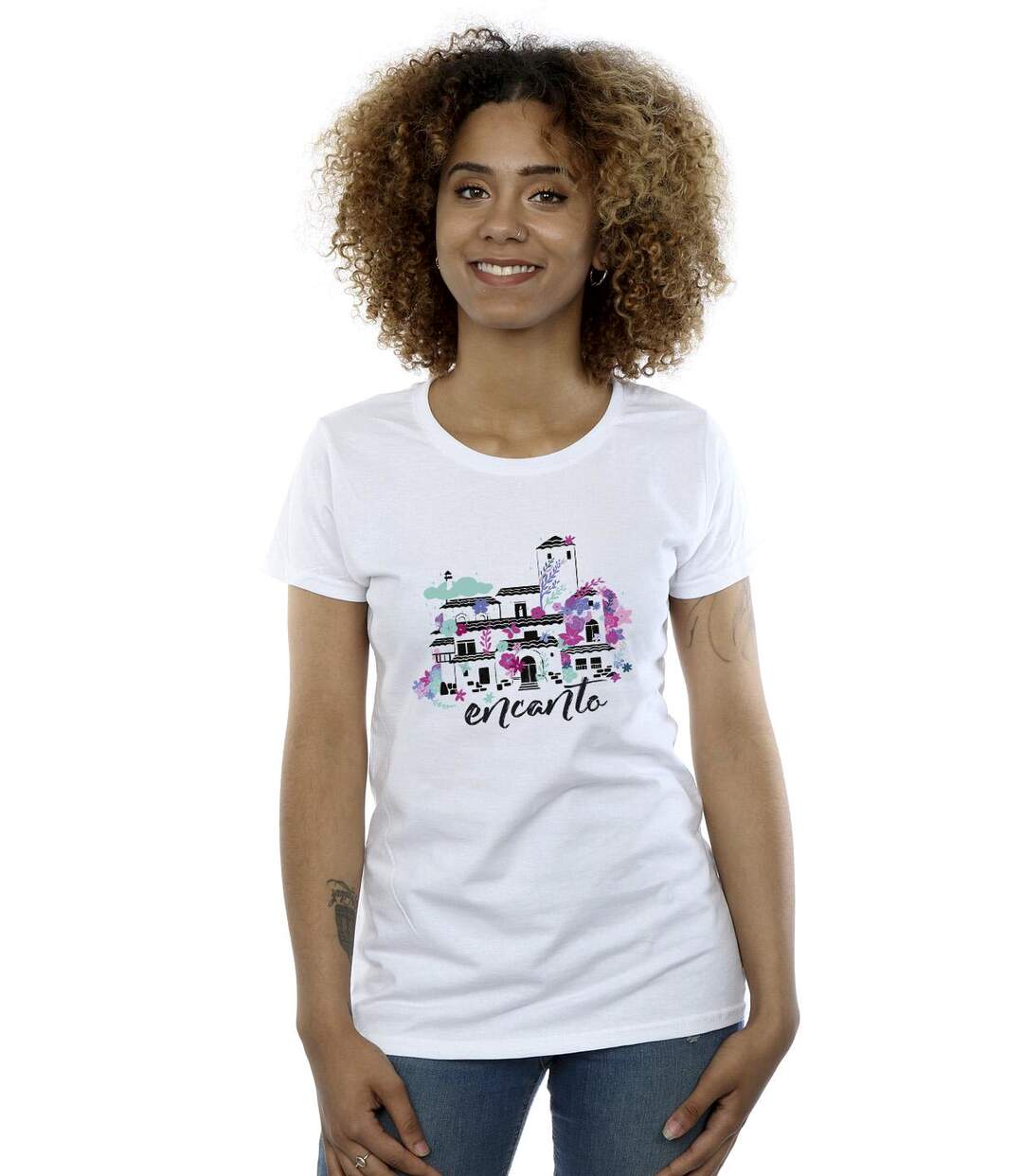 Disney T-shirt en coton Encanto Casita Femme/Femme (Blanc) - UTBI19570-2