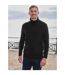 Mens Polo Neck Jumper Black WoolOvers-1
