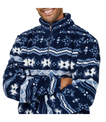 Mens Regular Sweatshirt Navy Multicoloured Brave Soul