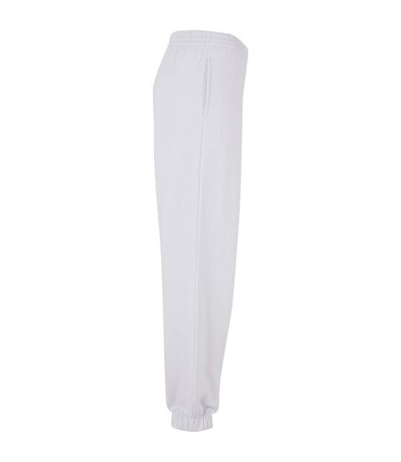 Womens/ladies balloon high waist jogging bottoms white Build Your Brand