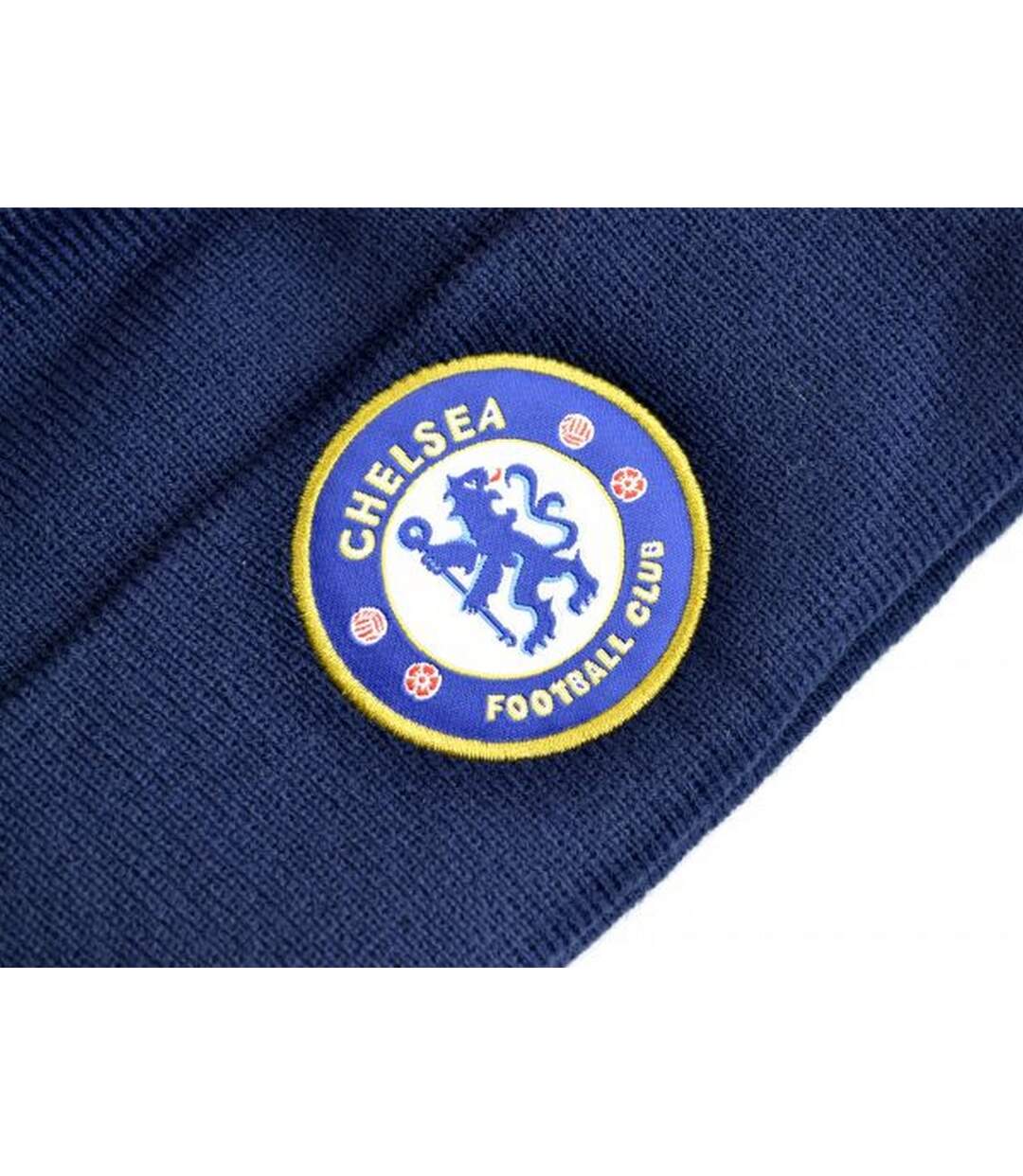 Chelsea FC Chapeau tricoté Crest Turn Up (Bleu marine) - UTBS1708