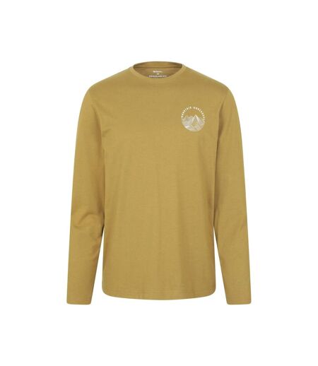 T-shirt Homme Imprimé Graphique Upf 50+ Manches Longues Coupe Regular Vert Mountain Warehouse