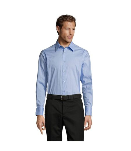 Chemise Brighton Homme Bleu Ciel Vif SOLS