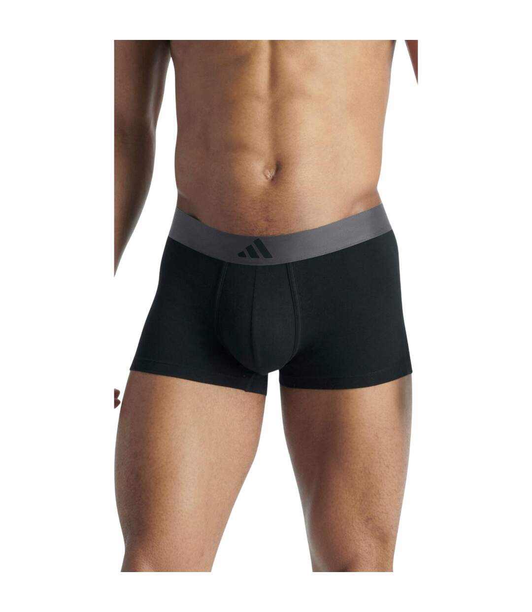 Pack Of 2  Mens Active Flex Boxer Briefs  Black Adidas-1