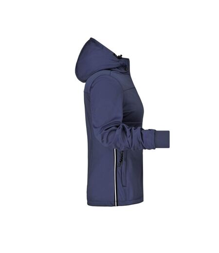 Veste Maritime Femme Bleu Marine Blanc James And Nicholson