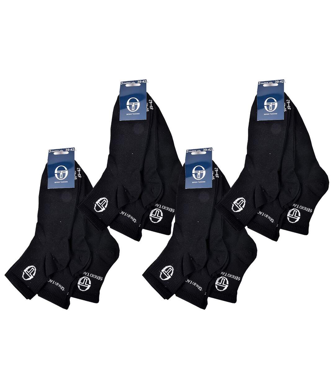 Chaussettes Femme QUARTER SERGIO TACCHINI Pack de 12 Paires 3167-3