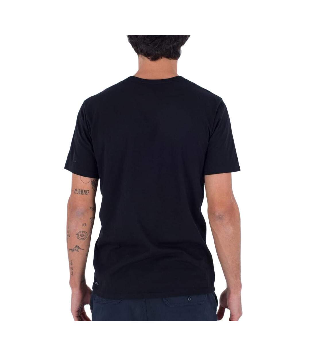 T-shirt noir homme hurley h20 dri authentic-2