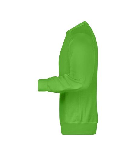 Sweat Homme Vert Citron James And Nicholson