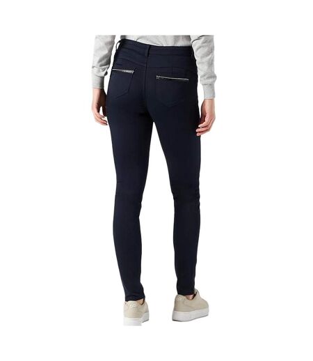 Pantalon Slim Marine enduit Femme Morgan Palona - 34