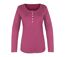 MAYFLOWER NOBEL2 : Tee-shirt manches longues fuchsia imprimé avec col boutonné-5
